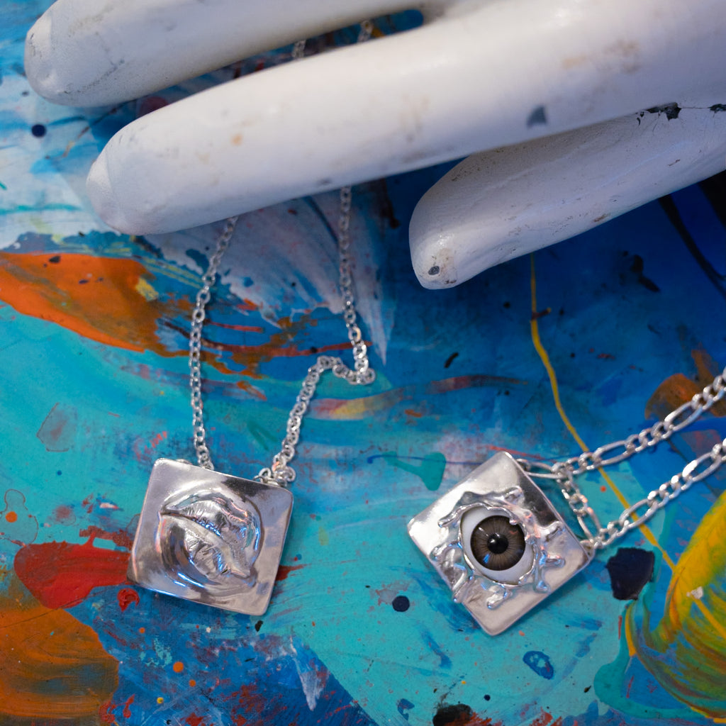 Portal eye necklace - 925 Sterling Silver Pendant | Mental Labyrinths Collection