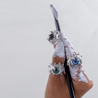 Wink Ring -  Sterling Silver 925 Ring with Moving Eye Mechanism | Kinetic Artisan Jewelry