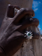 Wink Ring -  Sterling Silver 925 Ring with Moving Eye Mechanism | Kinetic Artisan Jewelry