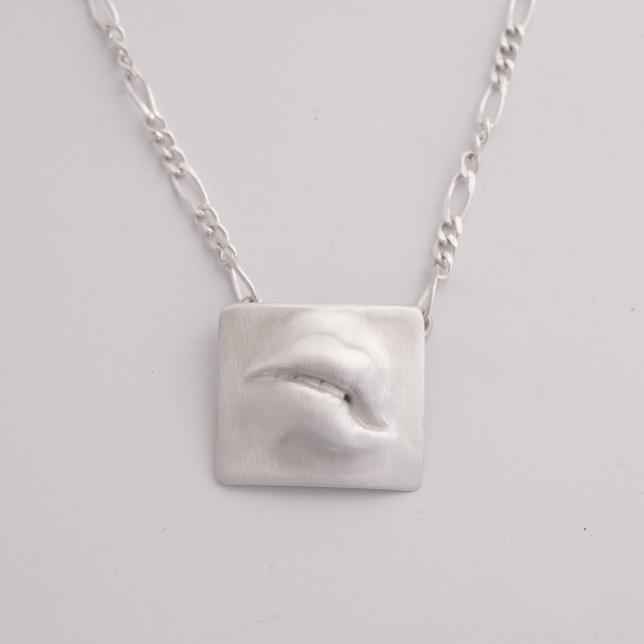 Portal Lips Necklace - 925 Sterling Silver Pendant | Mental Labyrinths Collection