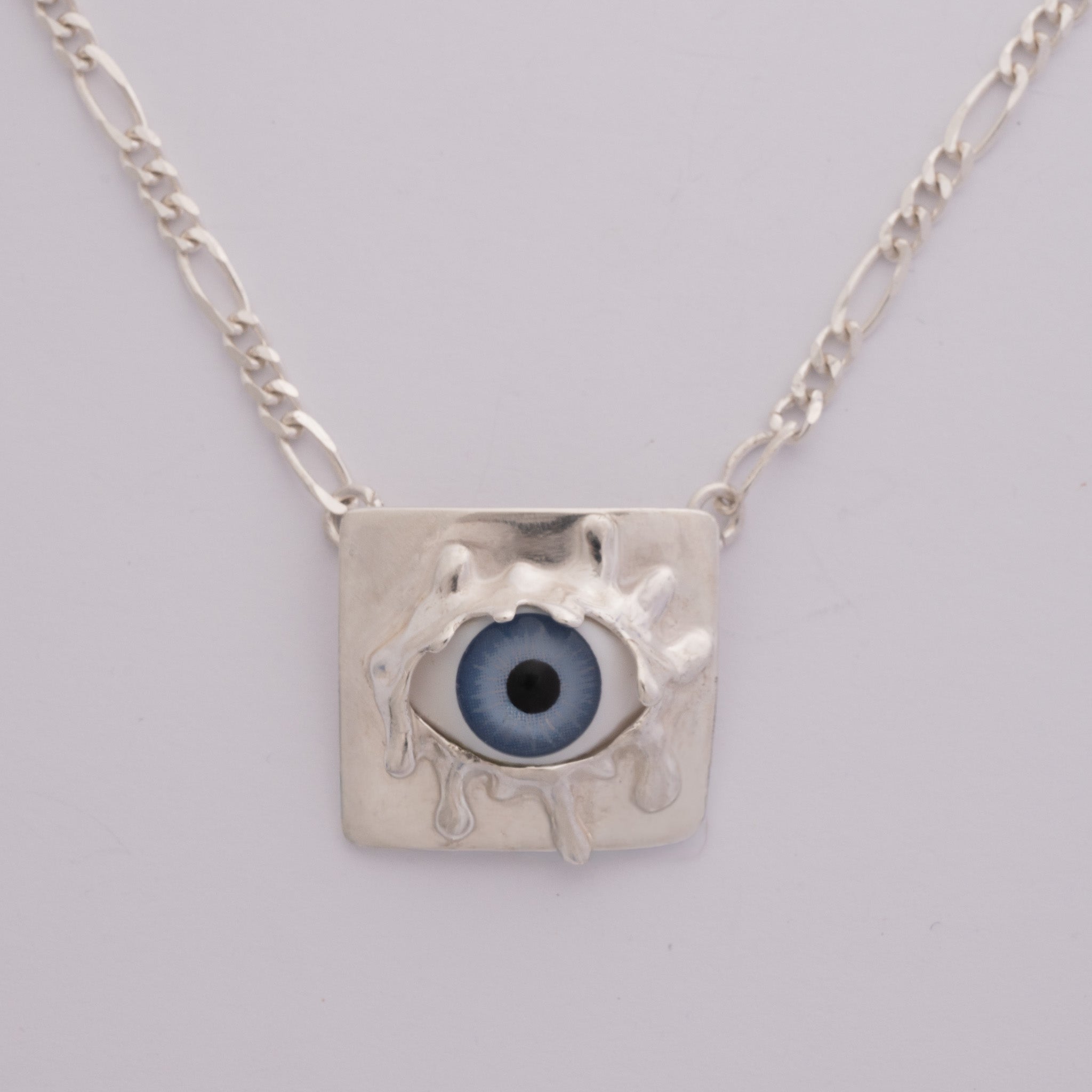 Portal eye necklace - 925 Sterling Silver Pendant | Mental Labyrinths Collection